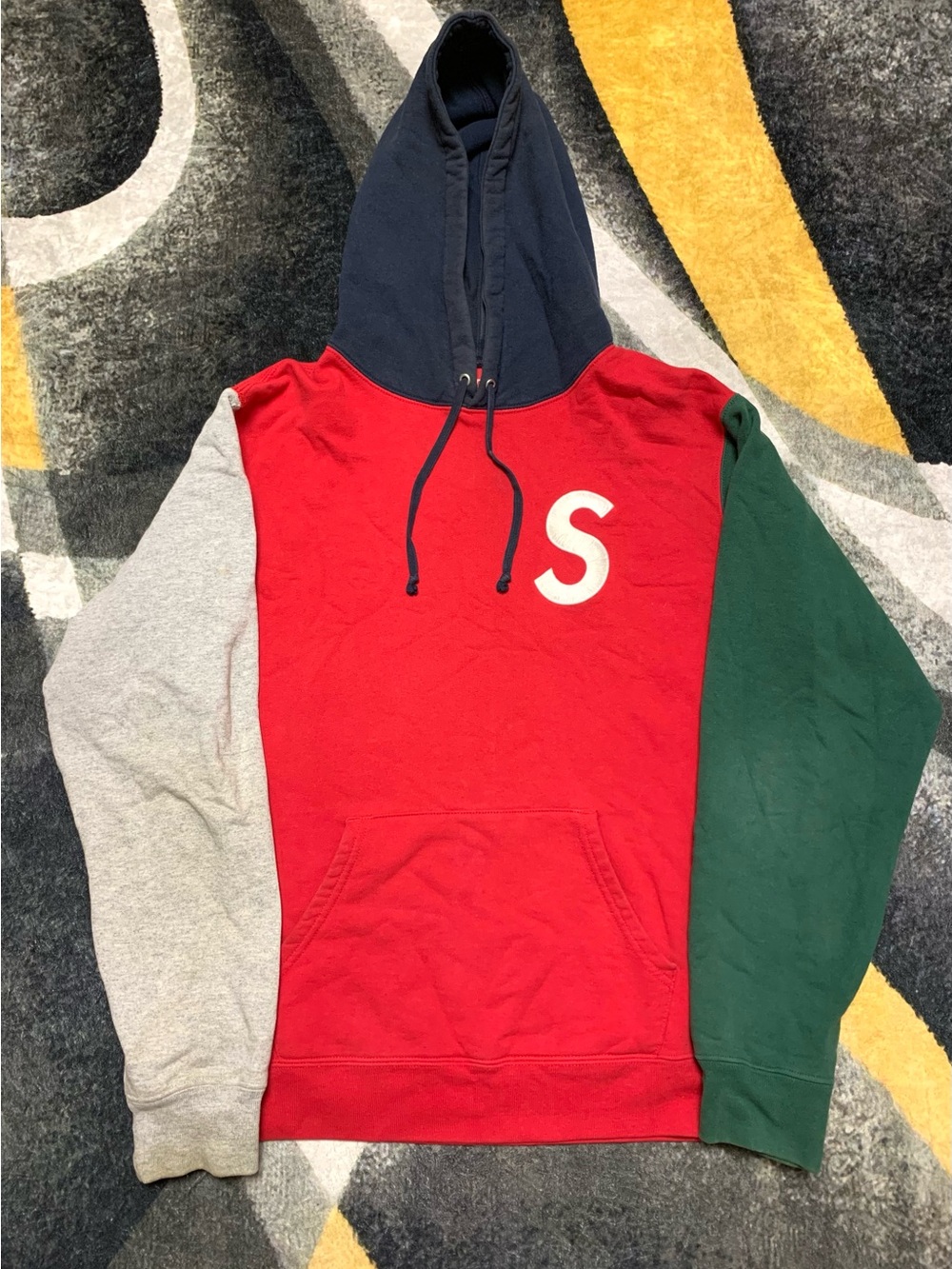 Supreme S Hoodie Colorblock